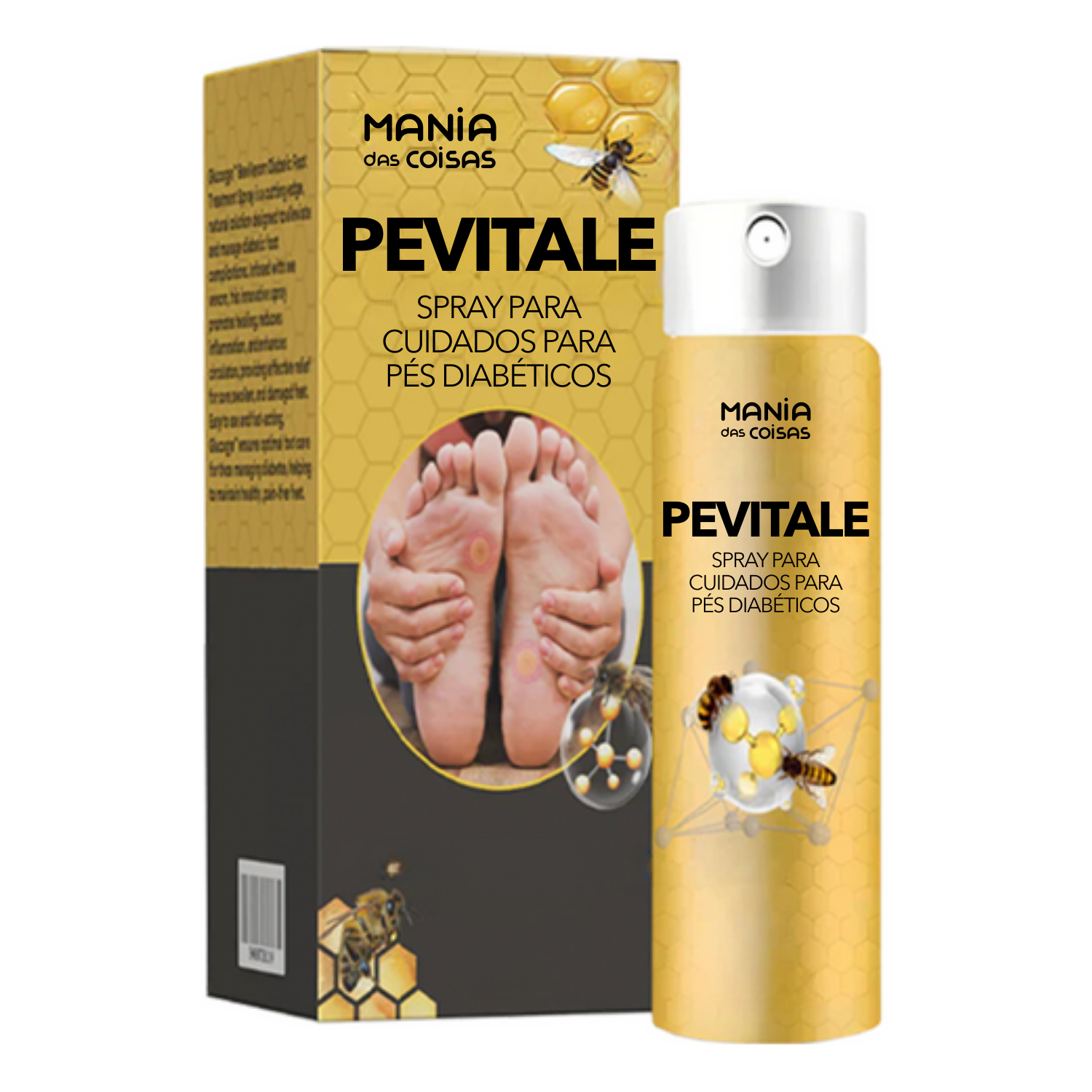 PEVITALE - Spray para Cuidados para Pés Diabéticos