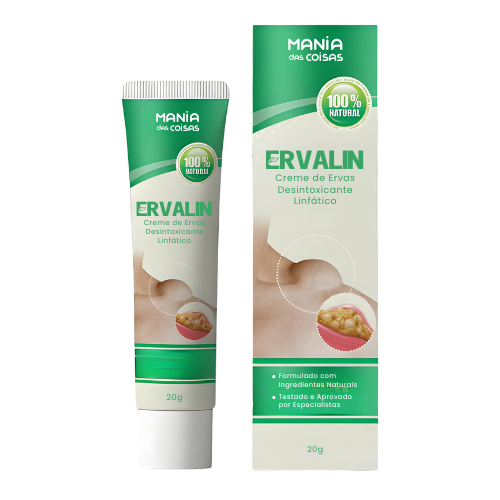 ERVALIN - Creme de Ervas Desintoxicante Linfático